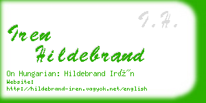 iren hildebrand business card